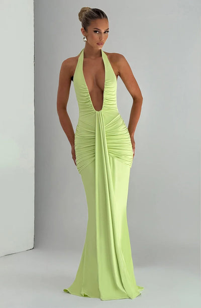 Daisy Satin Maxi Dress